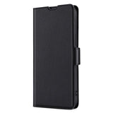 Honor Magic5 Pro Leather Flip Cover m. Kortholder og stativfunksjon - svart