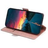 Honor Magic5 Pro Læder Flip Cover m. Kortholder & Ståfunktion - Rose Gold
