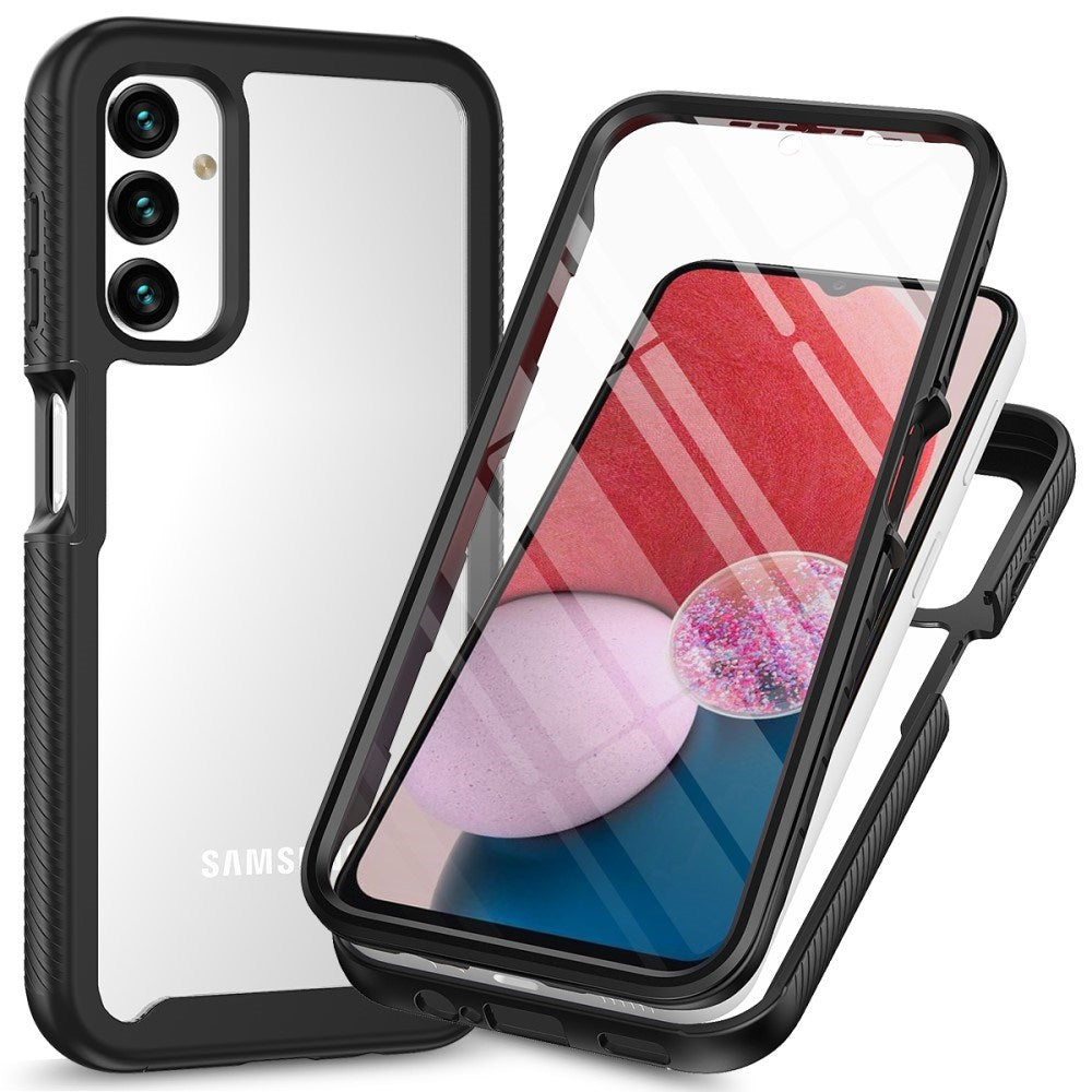 2-i-1 Plastik Cover & Skærmbeskyttelsesfilm - Samsung Galaxy A24 - Gennemsigtig