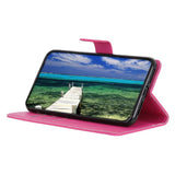 Google Pixel 8 Pro Litchi Læder Flip Cover m. Pung - Lyserød