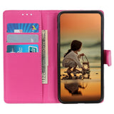 Google Pixel 8 Pro Litchi Læder Flip Cover m. Pung - Lyserød