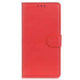 Google Pixel 8 Litchi Læder Flip Cover m. Pung - Rød