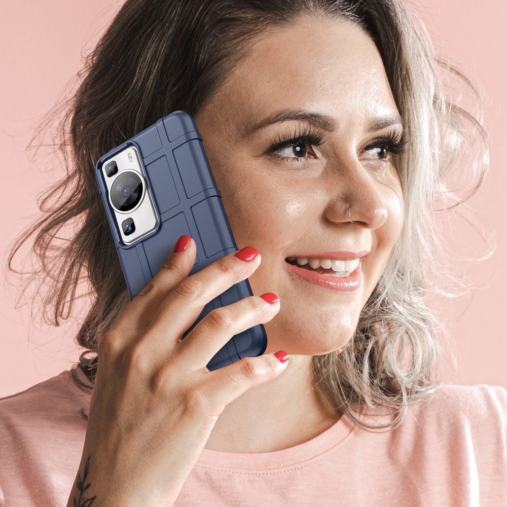 Huawei P60 Pro Rugged Shield Bakdeksel - Blå