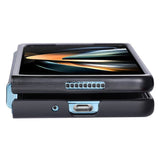 EIDERWOOD Samsung Galaxy Z Fold4 (5G) Hårdt Plastik Bagside Cover m. Lædertekstur - Sort