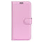 Huawei P60 Pro Litchi Leather Flip Cover m. Lommebok - Rosa