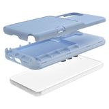 Samsung Galaxy S23 Hybrid Craftsman Bakdeksel m. Kortholder &amp; innebygd speil - blå