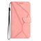 Honor Magic5 Lite Leather Flip Cover m. Lommebok og stropp - Rosa