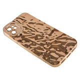 iPhone 11 Skinnende Fleksibel Plastik Bagside Cover - Bølget Design - Guld
