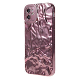 iPhone 11 skinnende fleksibelt plastdeksel - Bølget design - Rose gull