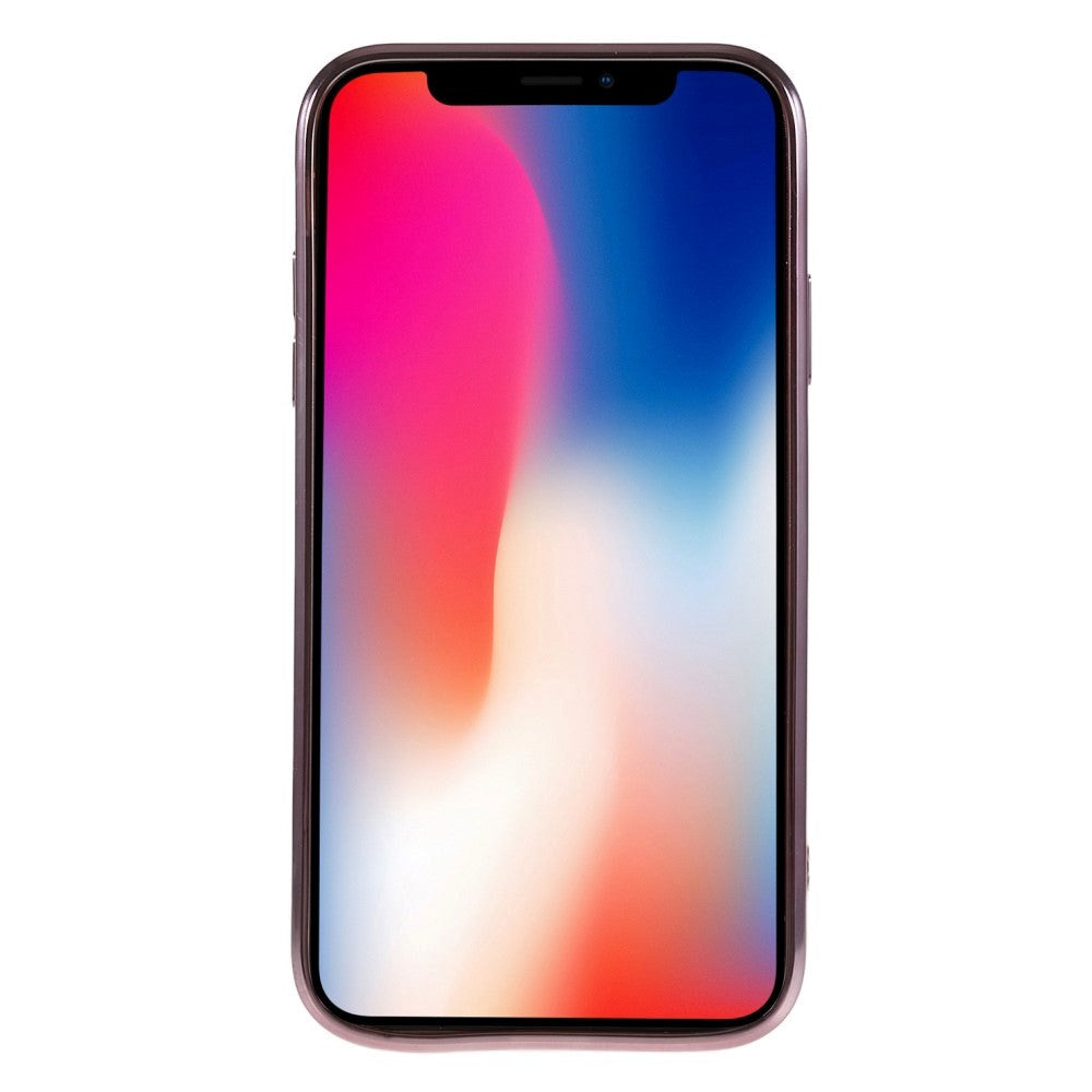 iPhone 11 skinnende fleksibelt plastdeksel - Bølget design - Rose gull