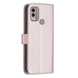 Nokia C22 Leather Flip Cover m. Lommebok og stativfunksjon - Rose gull