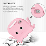 Lenovo Tab M9 Kids Bakdeksel m. Skulderstropp &amp; Håndholder - Octopus - Rosa