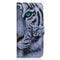Nokia C22 Leather Flip Cover m. Lommebok og trykk - Tiger