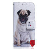 Nokia C22 Leather Flip Cover m. Lommebok og trykk - Hund