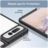 Google Pixel Fold Hybrid plastbakdeksel - gjennomsiktig / svart