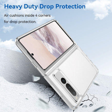 Google Pixel Fold Hybrid Plastic Bakdeksel – Gjennomsiktig