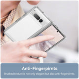 Google Pixel Fold Hybrid Plastic Bakdeksel – Gjennomsiktig