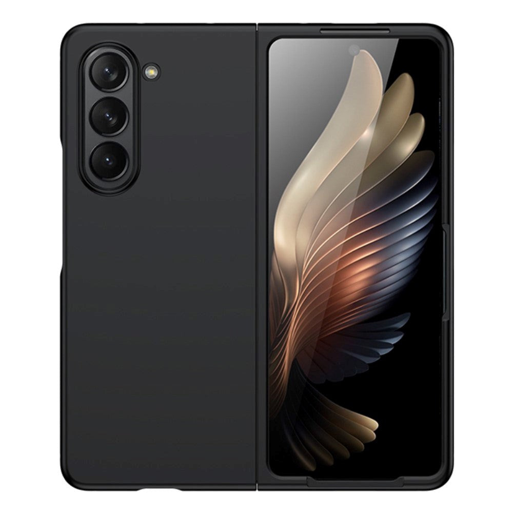 Samsung Galaxy Z Fold5 (5G) gummiert hardplast bakdeksel - svart