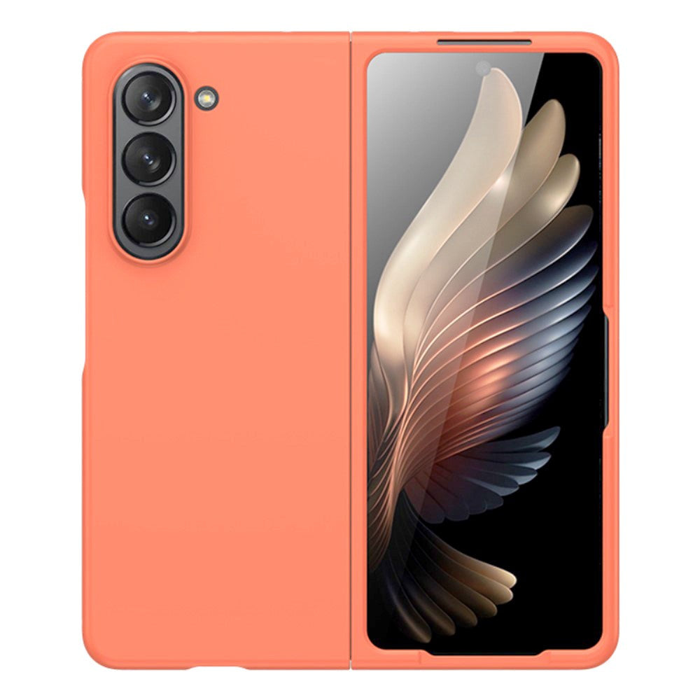 Samsung Galaxy Z Fold5 (5G) gummiert hardplast bakdeksel - oransje