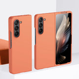 Samsung Galaxy Z Fold5 (5G) gummiert hardplast bakdeksel - oransje