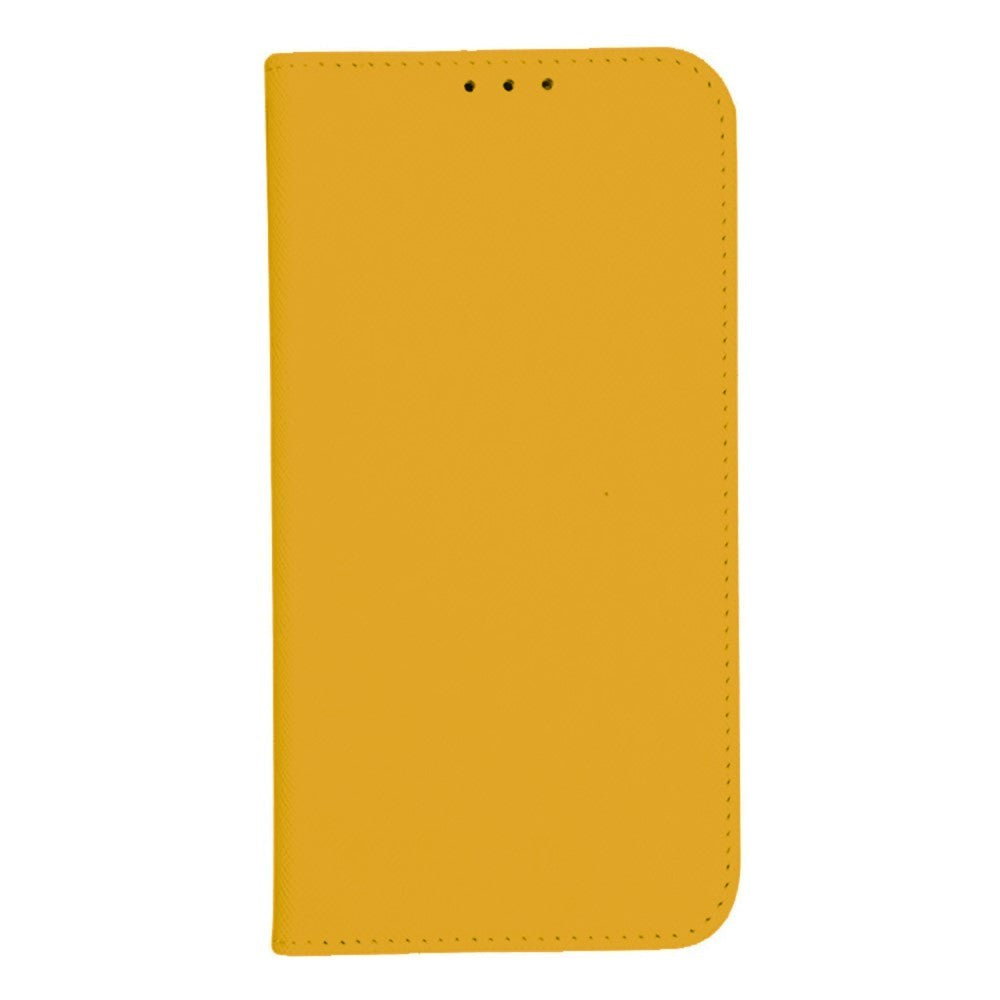 Motorola Edge 40 Leather Flip Cover m. Kortholder og stativfunksjon - oransje
