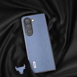 Samsung Galaxy Z Fold5 (5G) Skinndeksel Plastdeksel - Blå Carbon