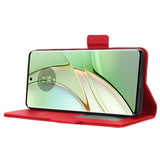 Motorola Edge 40 PU Litchi Leather Flip Cover m. Lommebok - Rød