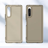 Sony Xperia 10 V Transparent fleksibelt plastdeksel - grå