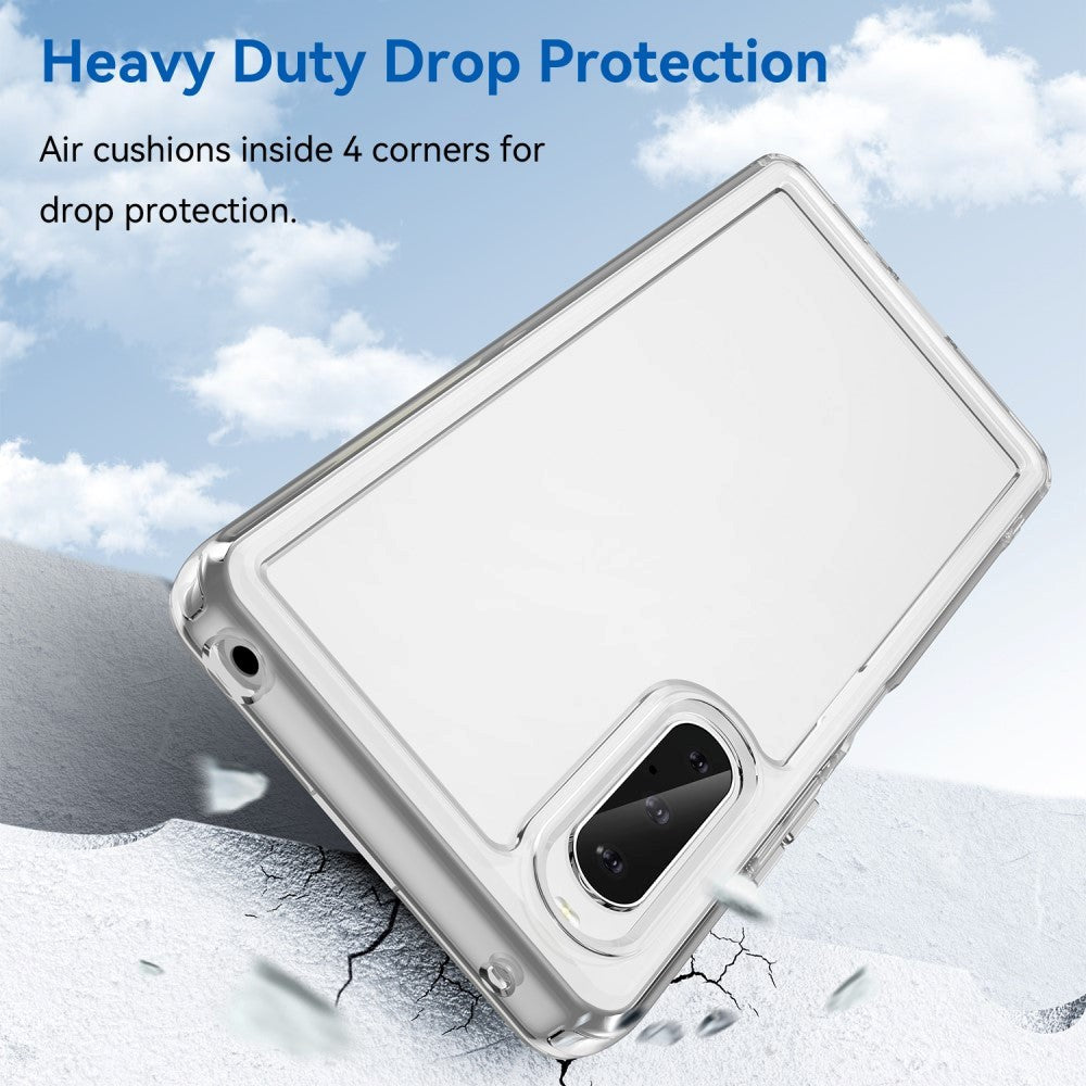 Sony Xperia 10 V Gjennomsiktig fleksibelt plastbakdeksel - Gjennomsiktig