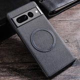 Google Pixel 8 Pro plastbakdeksel m. Grov tekstur - MagSafe-kompatibel - Svart