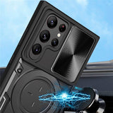 Samsung Galaxy S22 Ultra - EIDERWOOD Håndværker Cover m. Kickstand & Cam Slider - Rød