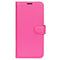 iPhone 15 Pro Max Litchi Leather Flip Cover m. Lommebok - Rosa