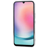 Samsung Galaxy A24 skinnende fleksibelt plastbakdeksel - Bølget design - Sølv