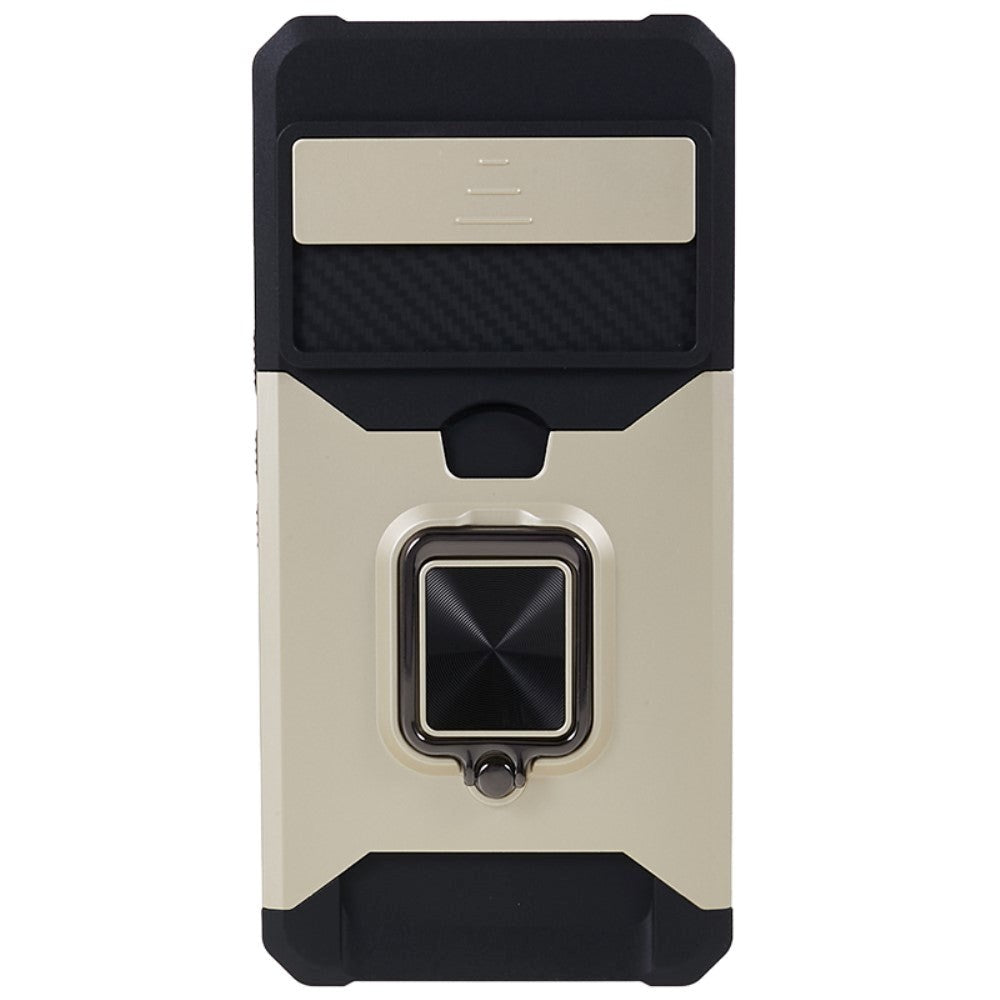 Google Pixel 8 Pro Craftsman Bakdeksel m. Magnetisk stativ, kortholder og kamskyver - gull