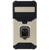 Google Pixel 8 Pro Craftsman Bakdeksel m. Magnetisk stativ, kortholder og kamskyver - gull