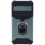 Google Pixel 8 Pro Craftsman Bakdeksel m. Magnetisk stativ, kortholder og kamskyver - Grønn