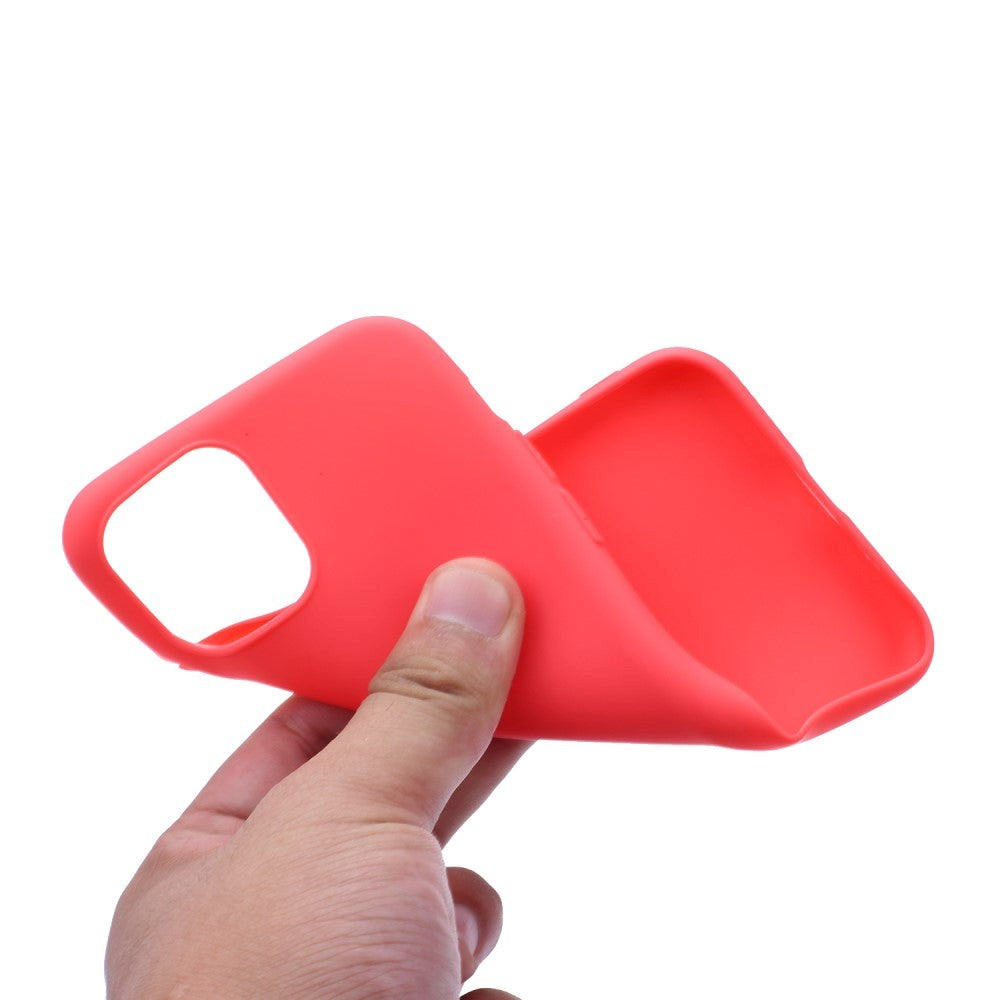 iPhone 15 Pro Max matt fleksibelt plastbakdeksel - rød