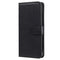 iPhone 15 Plus Leather Flip Cover m. Lommebok og stropp - Svart