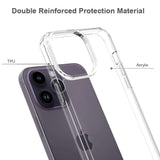 iPhone 15 Pro Max Hybrid Plastic Bakdeksel - Gjennomsiktig