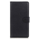 OnePlus Nord 3 (5G) Litchi Leather Flip Cover m. Lommebok - Svart