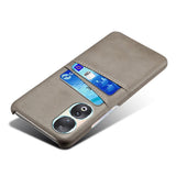 Honor 90 skinndeksel Plast bakdeksel m. Kortholder - Grå