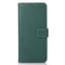 iPhone 15 Pro Max Litchi Leather Flip Cover m. Kortholder - Grønn
