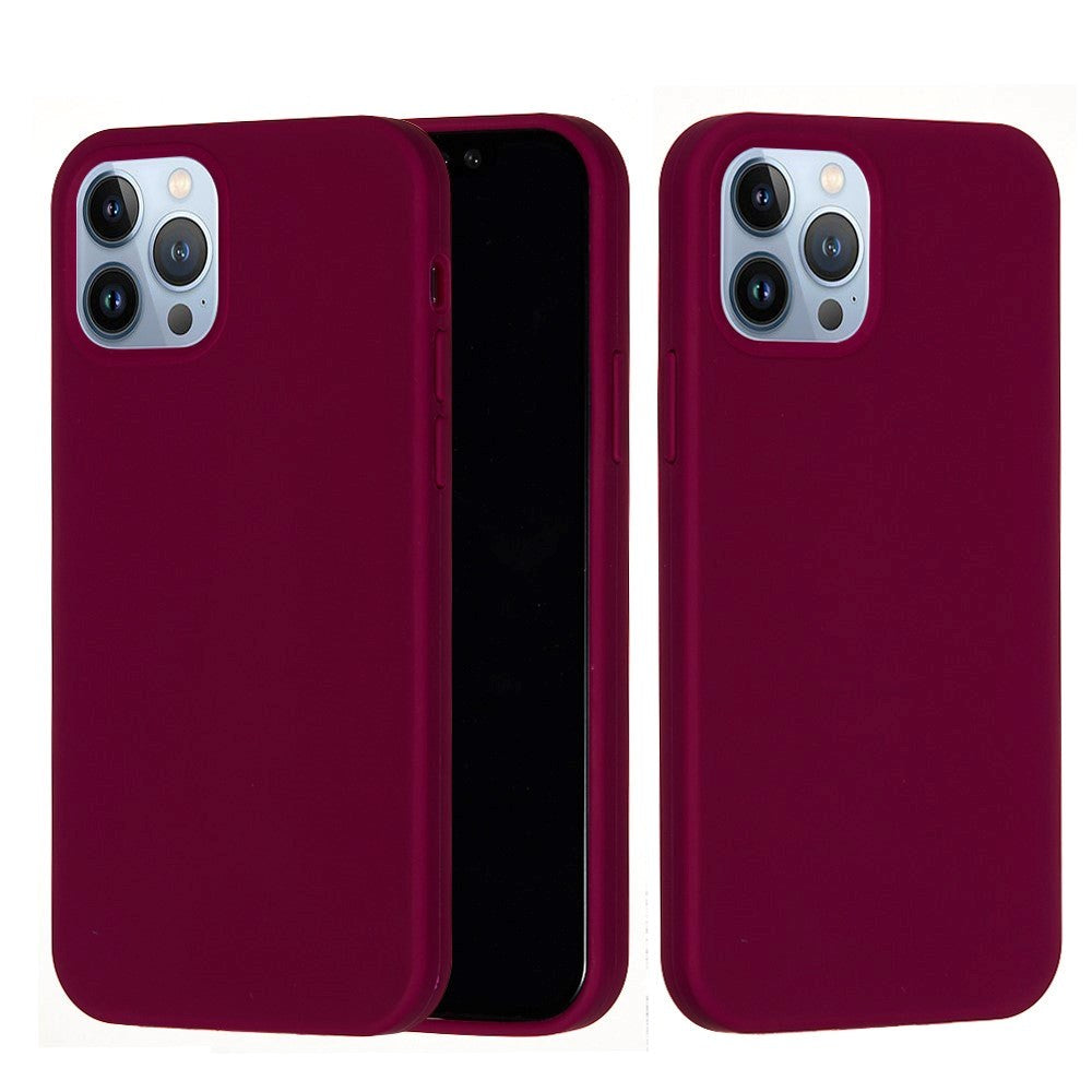 iPhone 15 Pro Max Liquid Silikon Bakdeksel - Burgundy