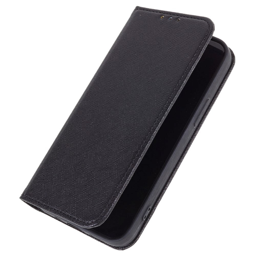 Huawei P60 Pro Leather Flip Cover m. Lommebok og stativfunksjon - svart
