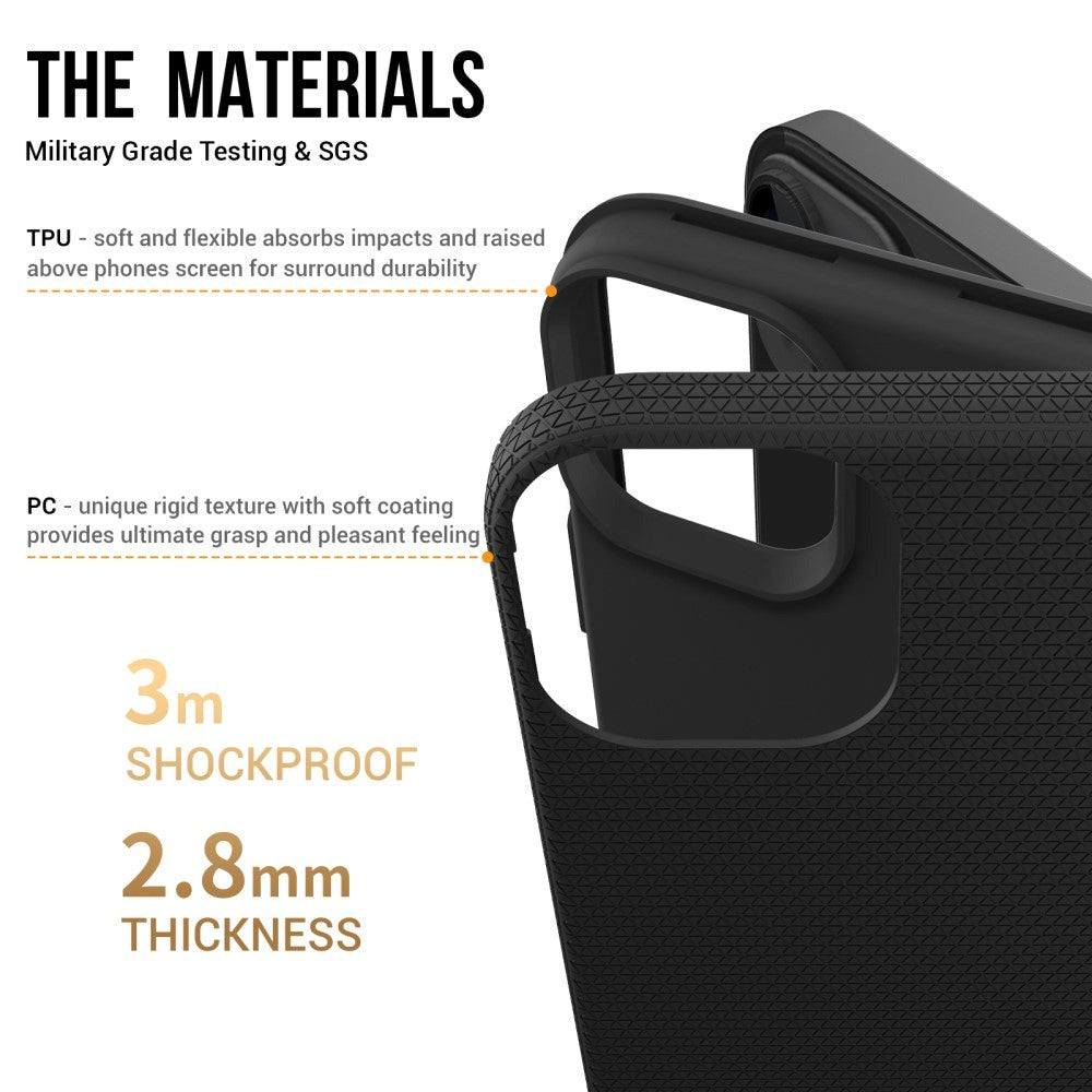 iPhone 15 Plastic Craftsman Bakdeksel - Svart