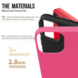 iPhone 15 Plastik Håndværker Bagside Cover - Pink