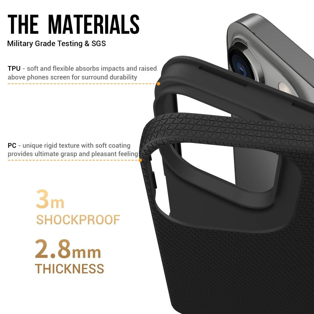 iPhone 15 Pro Plastic Craftsman Bakdeksel - Svart