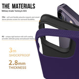 iPhone 15 Pro Plastic Craftsman Bakdeksel - Lilla