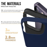 iPhone 15 Pro Max Plastic Craftsman Bakdeksel - Mørkeblå