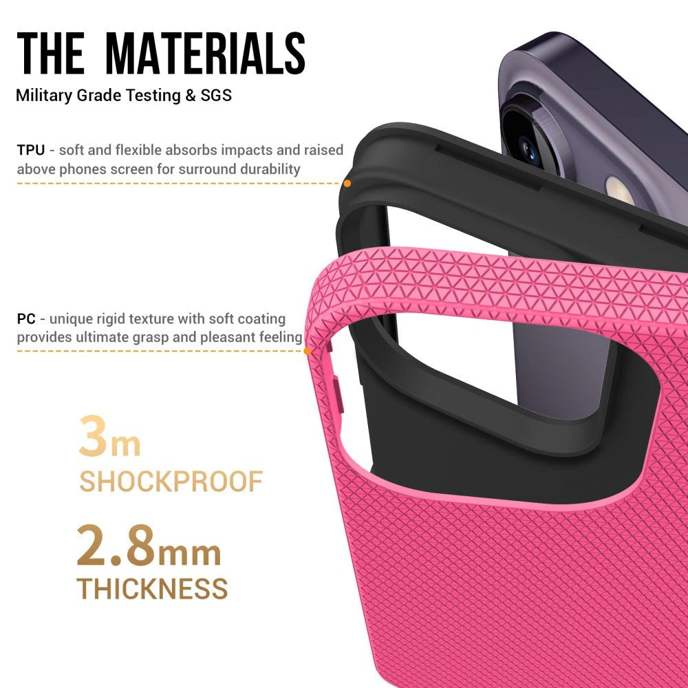 iPhone 15 Pro Max Plastic Craftsman Bakdeksel - Rosa